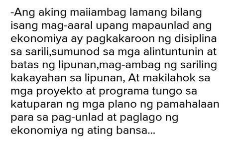 ano ang maiaambag mo sa company brainly
